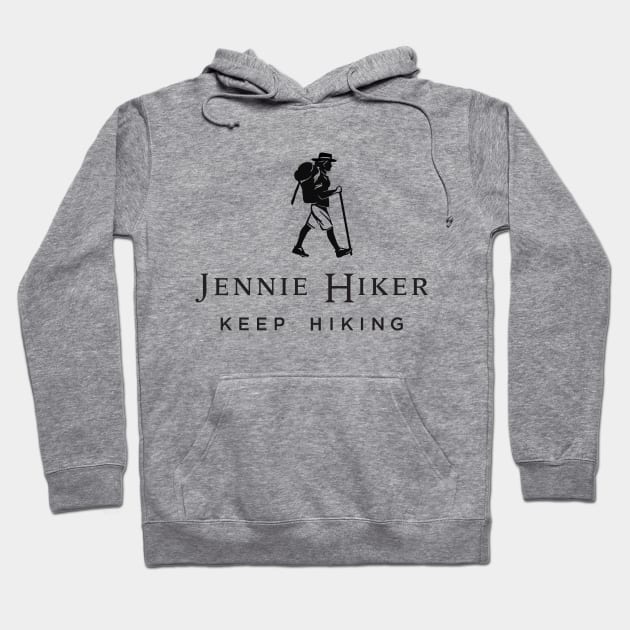 Johnnie walker hiking -Jennie Hiker Keep Hiking Hoodie by Dashu